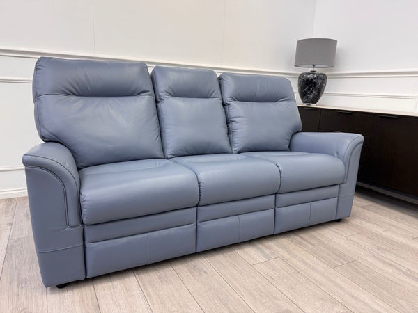 Parker Knoll Hudson 23 Roma Storm Leather Static 3+3 Seater Sofa Set RRP £832013