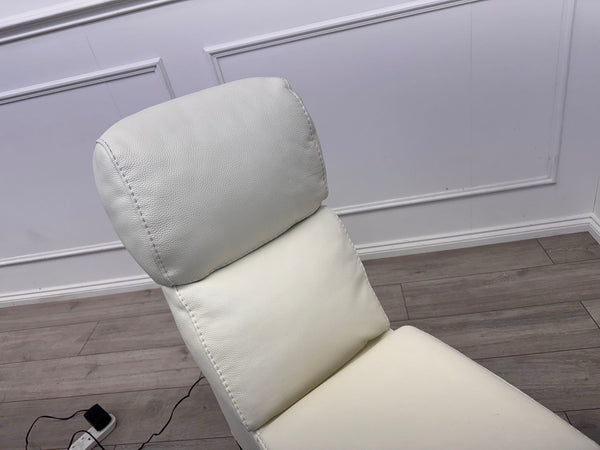 Sofology Radleigh Console White Leather Cup Holders Storage3