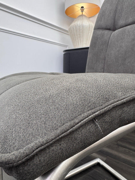 Furniture Village Fusion Grey Fabric Cantilever Dining Chair (Pre-sale)12