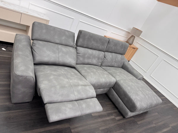 Furniture Village Xavier Chaise End Corner Sofa with Power Recliner + Headrests9