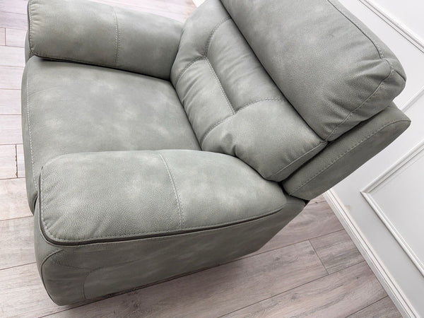 DFS Foster Manual Recliner Armchair Grey Velvet3