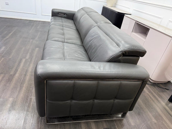 Sofology Marvella Power Recliner Large 4 Seater Sofa Charcoal Leather14