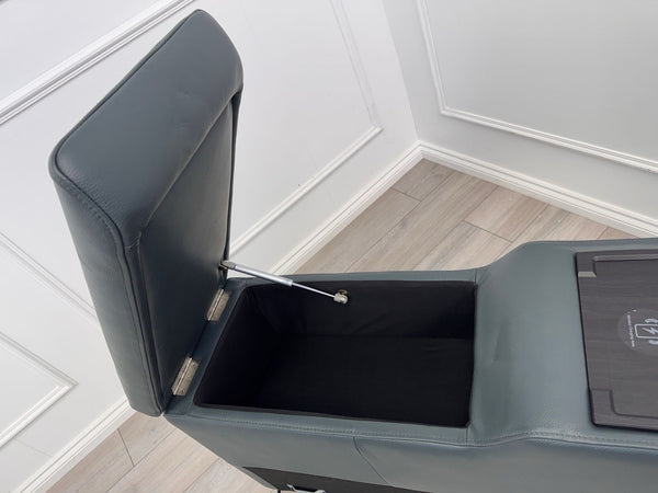 Sofology Plaza Console Peacock Leather Cup Holders Wireless Charging Socket7