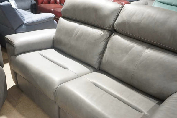 G Plan Ellis texas charcoal leather electric reclining 3 + 2 seater sofa Set5