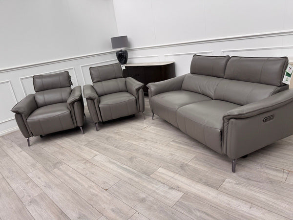 FV Jude 3 Seater & 2x Armchair Power Recliner Sofa Set with Telescopic Headrests1