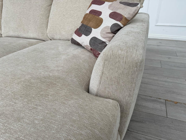 Furniture Village Sofia Beige Fabric Corner Sofa with Chaise End10