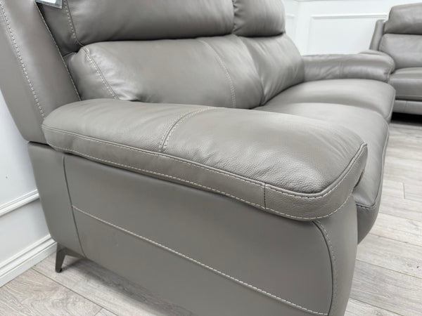 Furniture Village Missouri Power Recliner 3 & Static 2 Seater Sofa Set Grey17