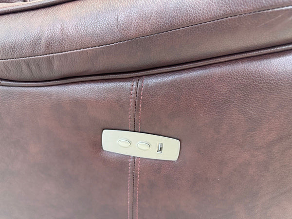 Parker Knoll Boston Burgundy Leather Power Recliner 3+2 Seater Sofa RRP £40996