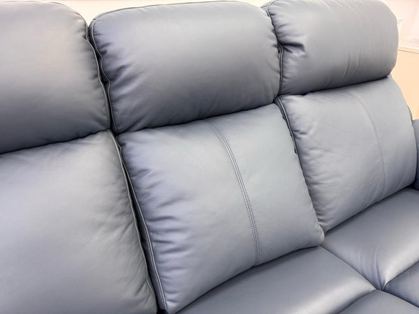 G Plan Kingsbury Navy Leather 3 Seater Sofa Power Recliner Headrest & Lumbar4