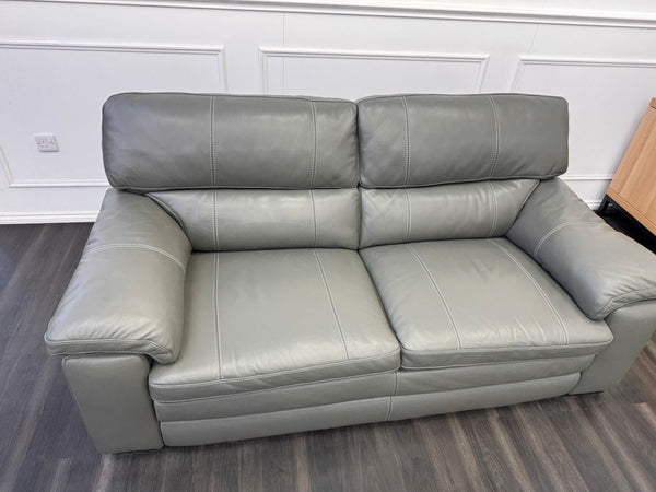 Furniture Village Cozee 2.5 Seater Sofa in Grey Pure Leather7