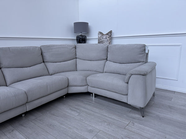 Sofology Palmer Power Recliner Corner Sofa In Toronto Grey Suede9