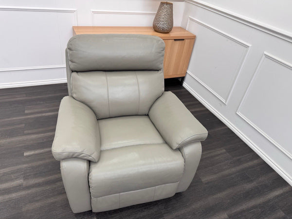 LAZYBOY Daytona POWER RECLINER ARMCHAIR WITH POWER HEADREST IN Grey Leather5