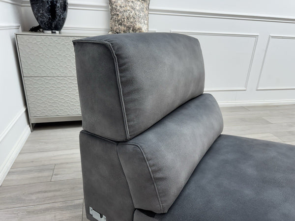 Sofology Dakota Middle Section Dark Grey Velvet Fabric5