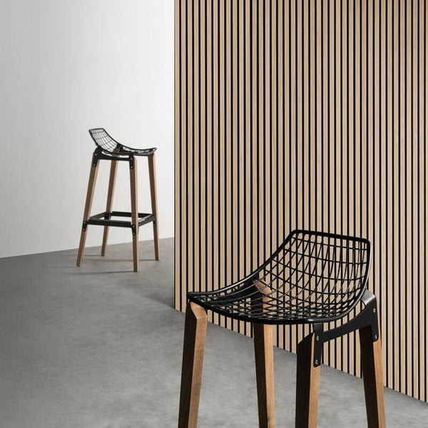 NEW Premium Acoustic Slat Real Wood Wall Panel - Oak / 2.4m x 0.6m (1.44m2)4