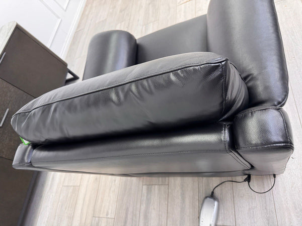 DFS Laiken Black Genuine Leather Armchair Electric Power Recliner10