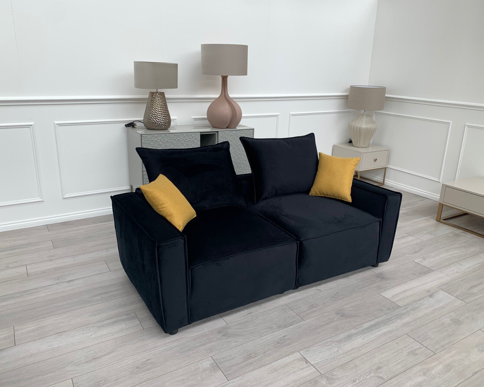 New Black 2 Seater Split cinema sofa style (Delivery Available)0