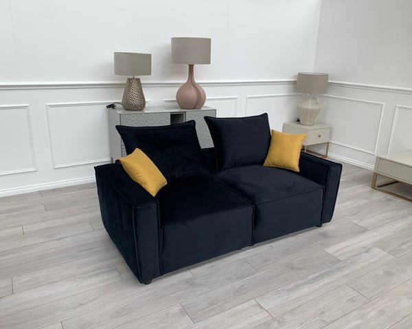 New Black 2 Seater Split cinema sofa style (Delivery Available)0