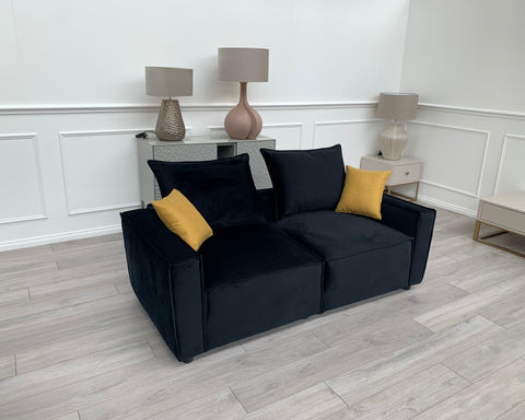 New Black 2 Seater Split cinema sofa style (Delivery Available)0