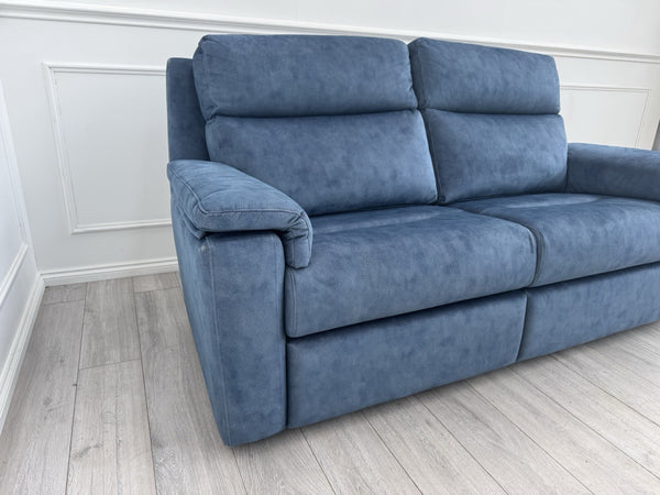 G PLAN Thornbury Static 3 Seater Sofa In Indigo Stingray Velvet Fabric3