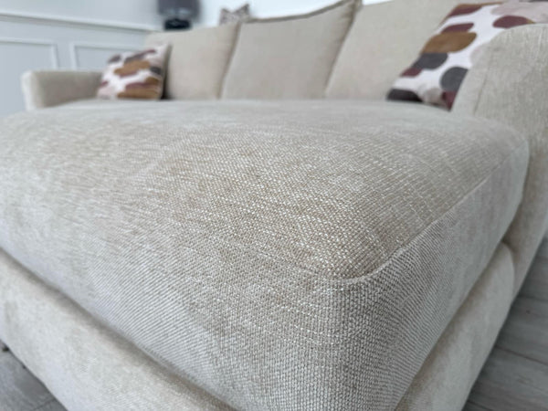 Furniture Village Sofia Beige Fabric Corner Sofa with Chaise End13