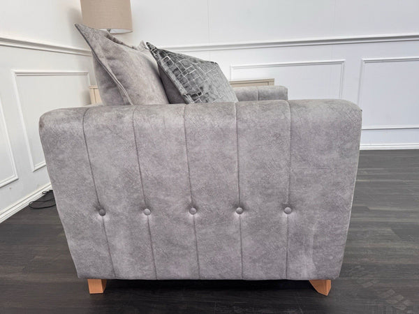 DFS Cherished Armchair Grey Fabric (Fast Delivery)4