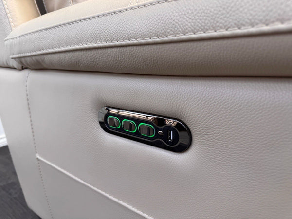 Furniture Village Nimbus 3 Seater Sofa Pwr Recliner+headrest+lumbar Taupe9