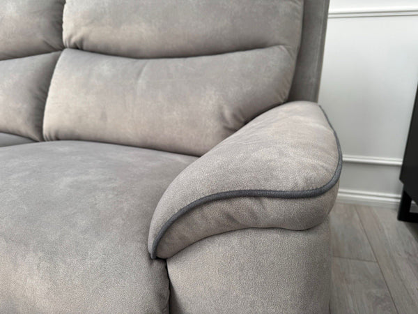 LAZYBOY DOUGLAS POWER RECLINER 3 SEATER SOFA IN GREY FABRIC19