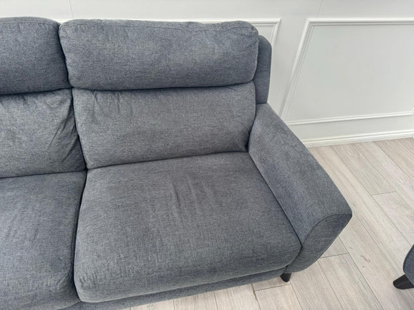 Furniture Village Zen Grey Fabric 3 &2 Seater Sofa Set5