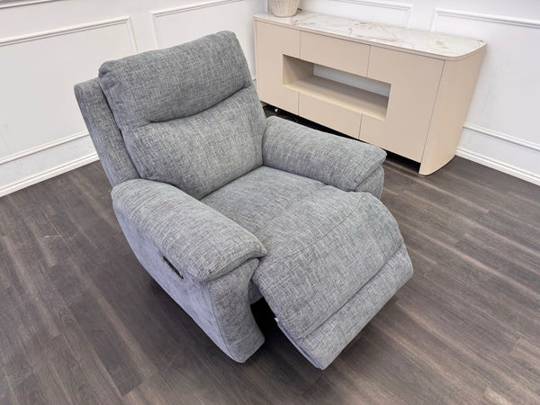 Furniture Village Sloane Grey Fabric Armchair Electric Power Recliner9