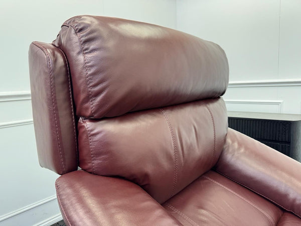 Furniture Village Moreno Lift and Rise Recliner Armchair Burgundy Leather8