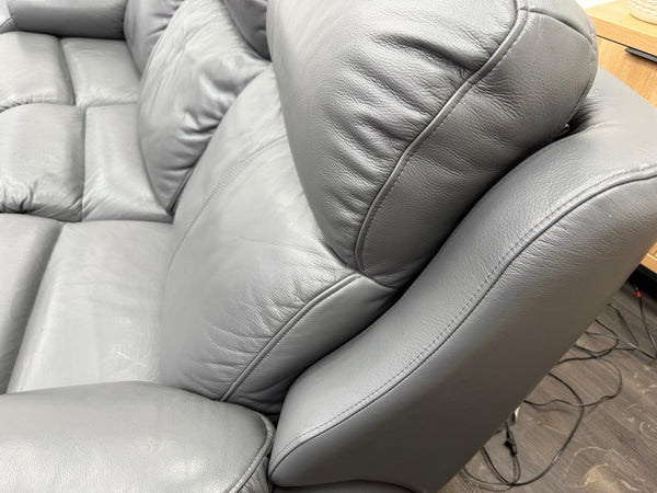 G Plan Kingsbury Capri Seal Leather 3 Seater Curved Sofa Power Recliner12