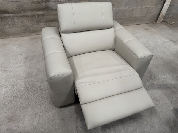 Lazyboy COLORADO Off White Snuggle/Cuddle Armchair Power Recliner + Headrest 3