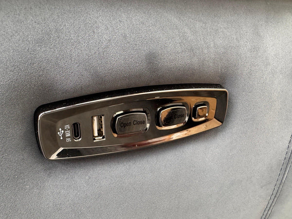 Furniture Village 3+2 Seater Sofa Set Power Recliner Dark Grey Suede19