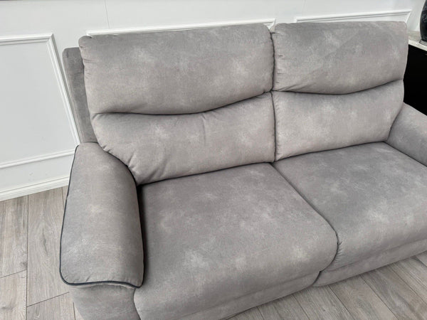 LAZYBOY DOUGLAS POWER RECLINER 3 SEATER SOFA IN GREY FABRIC14