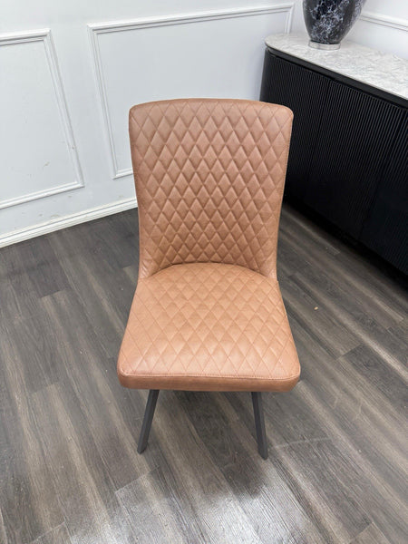 Furniture Village Earth brown faux leather standard dining chair (Pre-sale)12