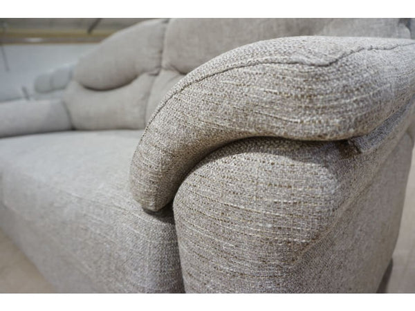 G Plan Washington dapple sparrow fabric standard pair of 3 seater sofas3