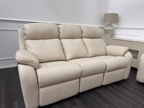 G Plan Kingsbury Cambridge Stone Leather Power Recliner 3 Seat + Static 2 Seat15