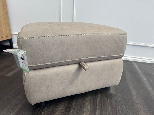 Furniture Village Contempo Beige Fabric Storage Footstool3