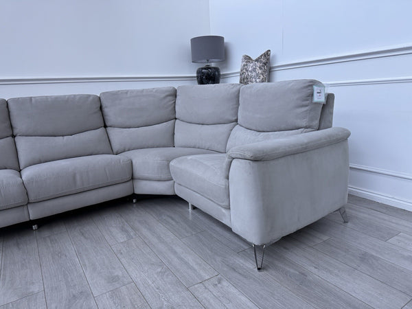 Sofology Palmer Power Recliner Corner Sofa In Toronto Grey Suede15