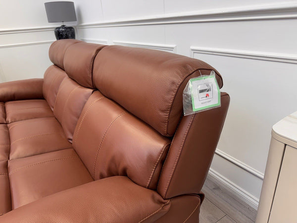 Furniture Village Moreno Power Recliner 3 Seater Sofa Brown Leather19