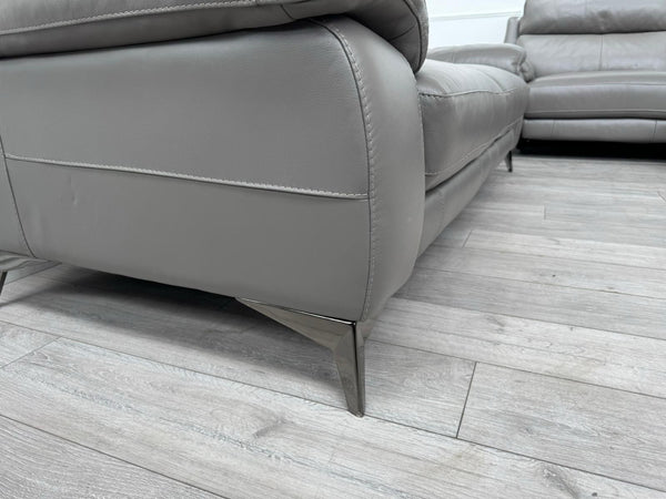 Furniture Village Missouri Power Recliner 3 & Static 2 Seater Sofa Set Grey11