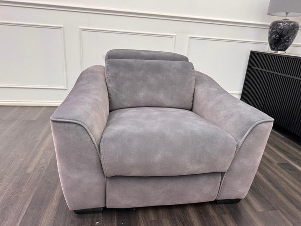 Furniture Village Xavier Fabric Armchair Electric Power Recliner Charcoal Grey12