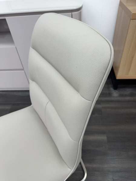 Furniture Village Cashmere taupe leather cantilever dining chair (Pre-sale)8