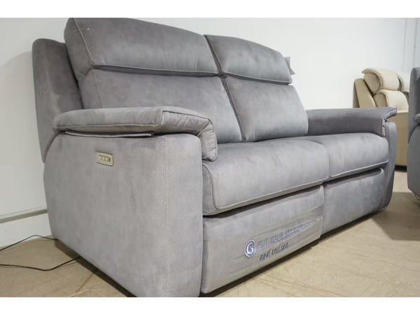 G Plan Ellis stingray charcoal 3 seater + armchair sofa set - power recliner 4