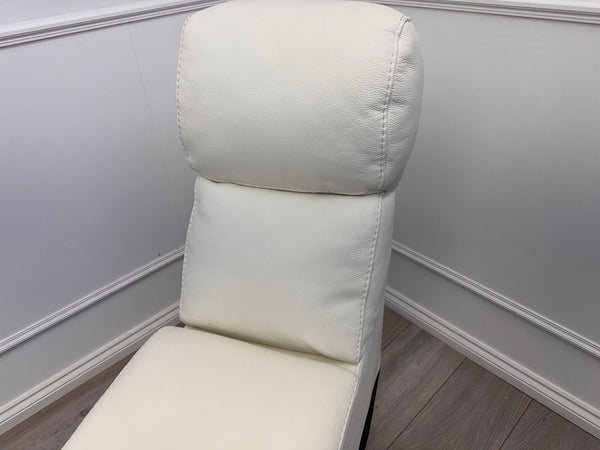 Sofology Radleigh Console White Leather Cup Holders Storage9