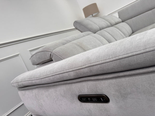 Furniture Village Inca Power Reclining Corner Sofa In Manhattan Stone19