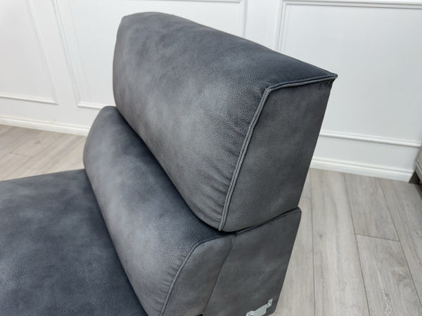 Sofology Dakota Middle Section Dark Grey Velvet Fabric2