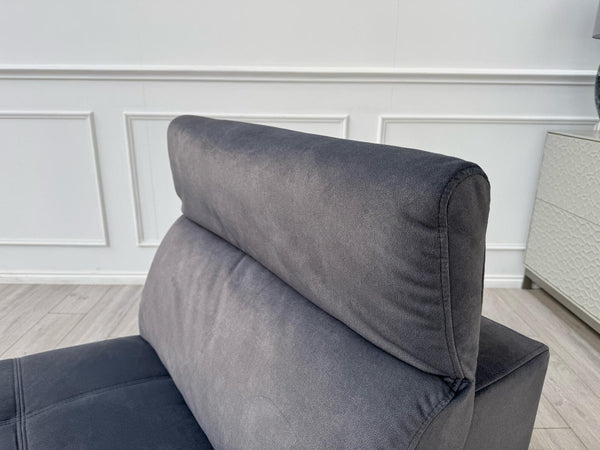 Sofology Marvella Flecked Charcoal Grey Velvet Middle Section Power Recliner13