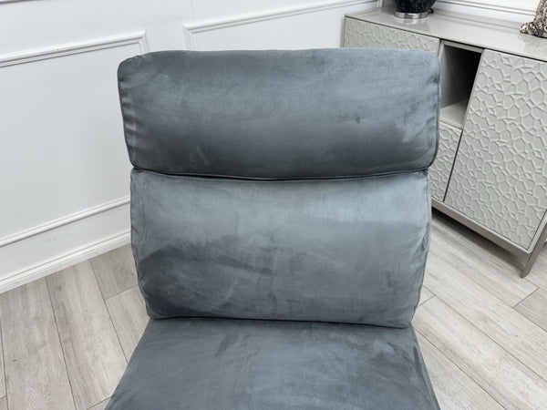 Sofology Parker Middle Section Dark Grey Microfibre Fabric9