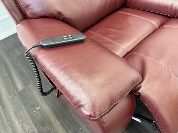 Furniture Village Moreno Lift and Rise Recliner Armchair Burgundy Leather19